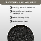 Urban Platter Black Sesame (Kaale Til) Seeds, 600g