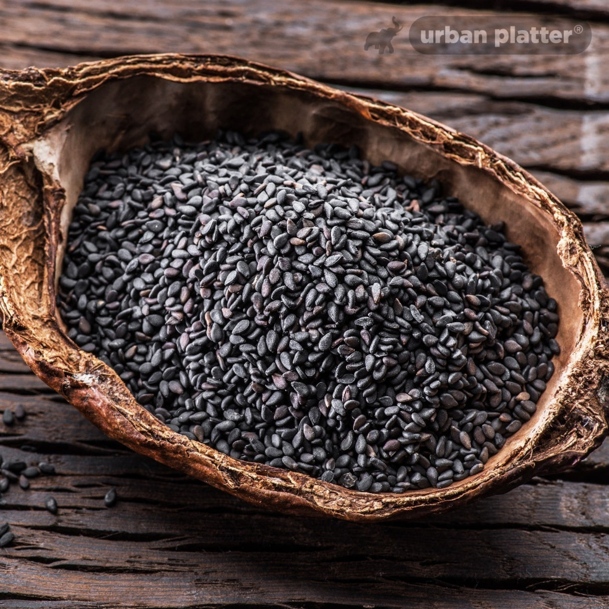 Urban Platter Black Sesame (Kaale Til) Seeds, 600g