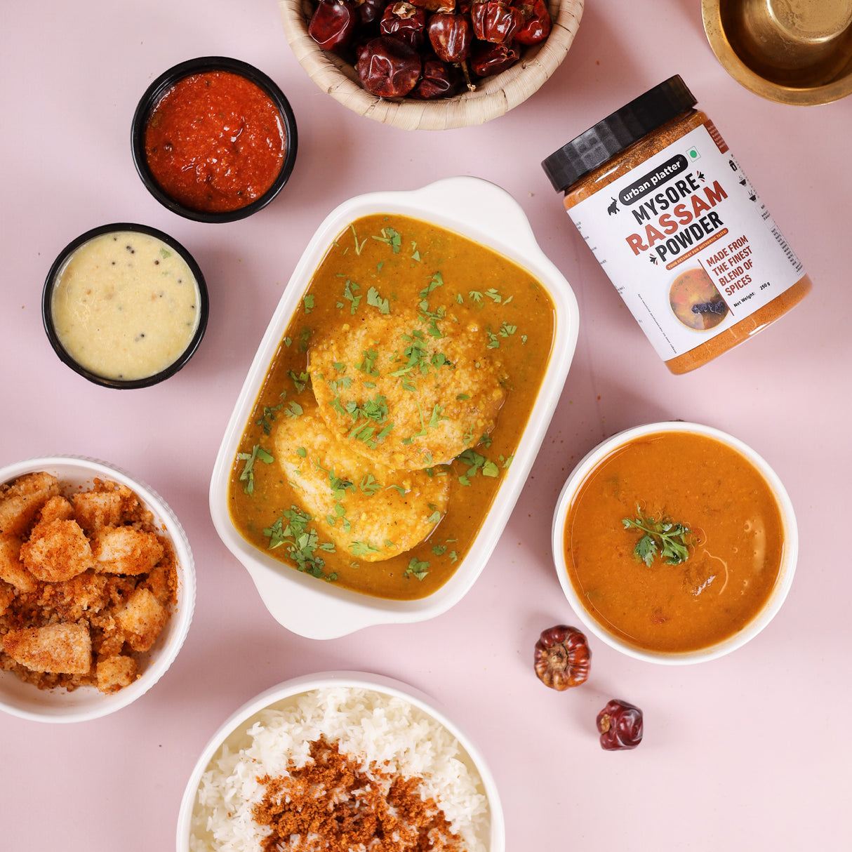 Urban Platter Mysore Rassam Powder, 250g [All Natural & Traditional Rasam Recipe]