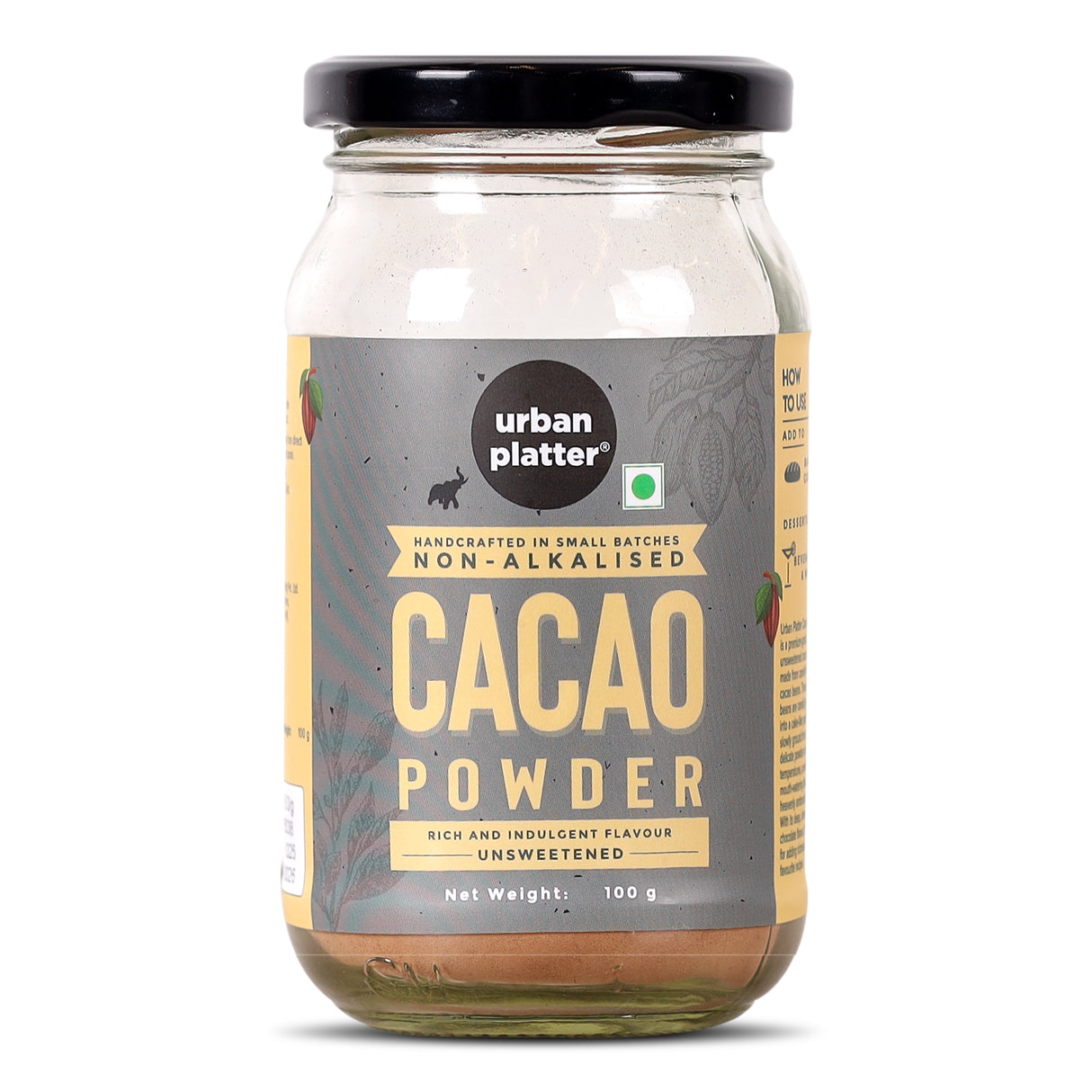 Urban Platter Non-Alkalized Cacao Powder, 100g