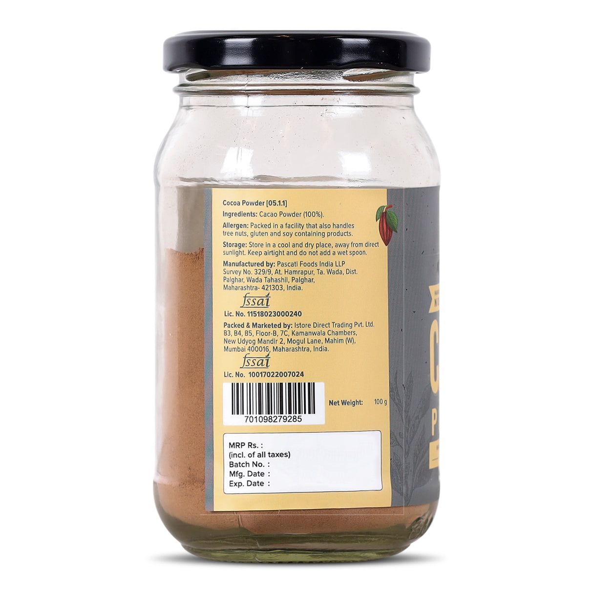 Urban Platter Non-Alkalized Cacao Powder, 100g