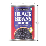 Urban Platter Black Beans in Brine, 400g ( Ready to Use | Ideal for Salads, Tacos and Meal Prep | 240g Drained Weight )