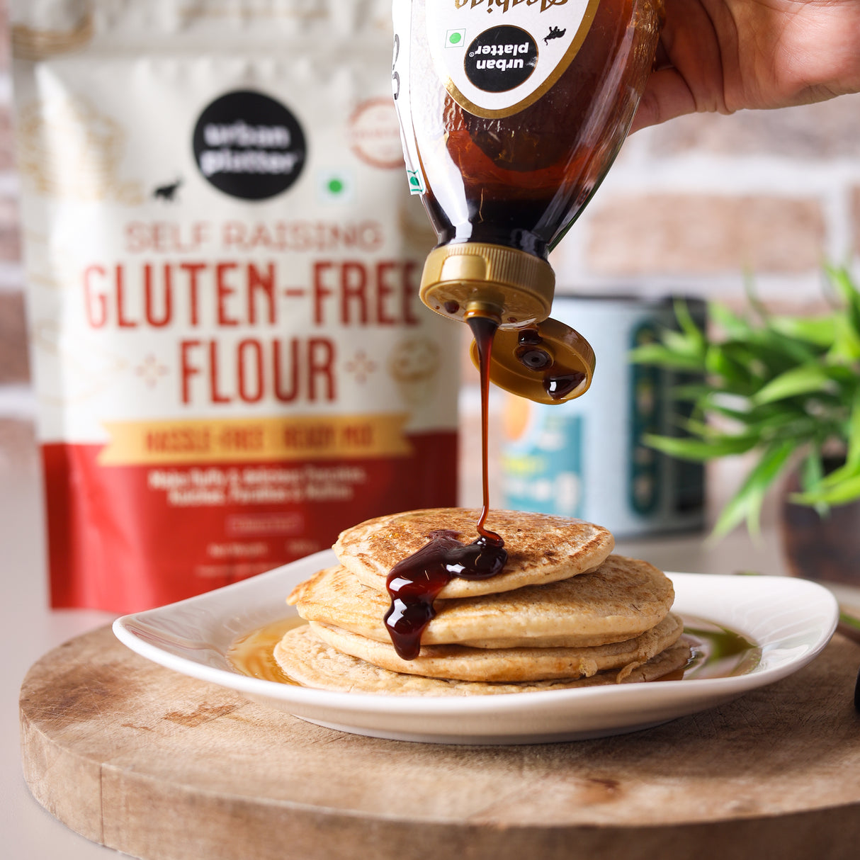 Urban Platter Self Raising Gluten-Free Flour, 500g (Ready Mix | Wheat Free | For Pancakes, Muffins and Cakes)