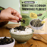 Urban Platter Roasted Korean Seaweed Flakes (Gim Jaban), Classic Sea Salt, 40g (Crispy, Crunchy Snack, Ultimate Umami Experience)