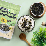 Urban Platter Roasted Korean Seaweed Flakes (Gim Jaban), Classic Sea Salt, 40g (Crispy, Crunchy Snack, Ultimate Umami Experience)