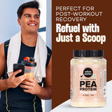 Pea Protein Concentrate Powder, 500g (Unflavoured | Unsweetened | Add to beverages, baked goods, desserts, savoury foods)