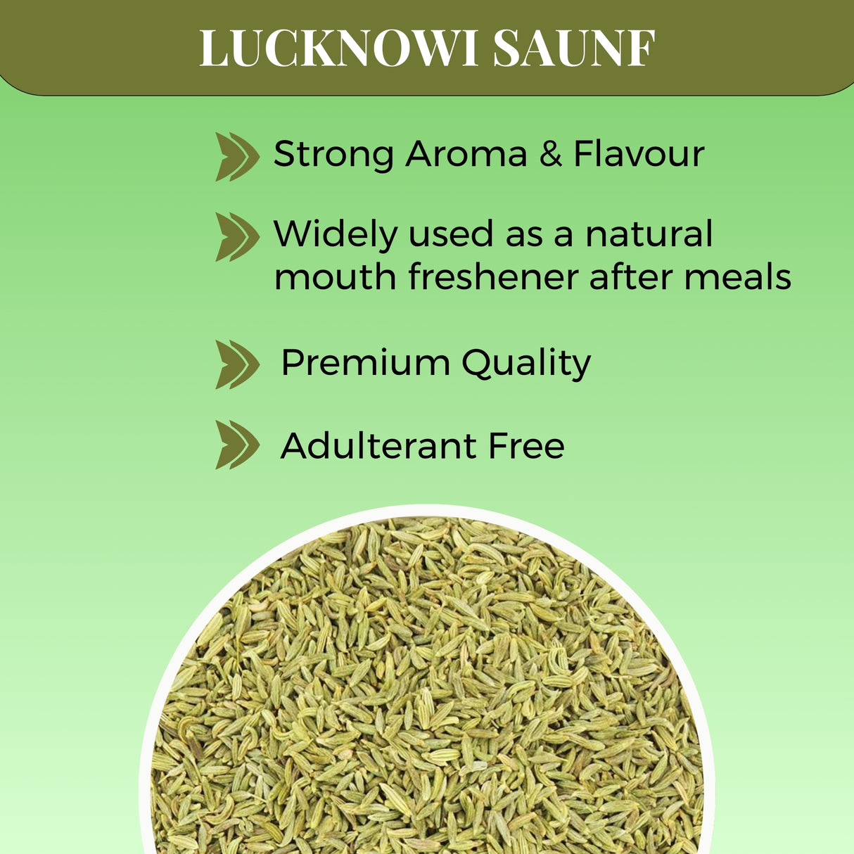 Urban Platter Thin Aniseed (Lucknowi Vilayati Saunf), 400g