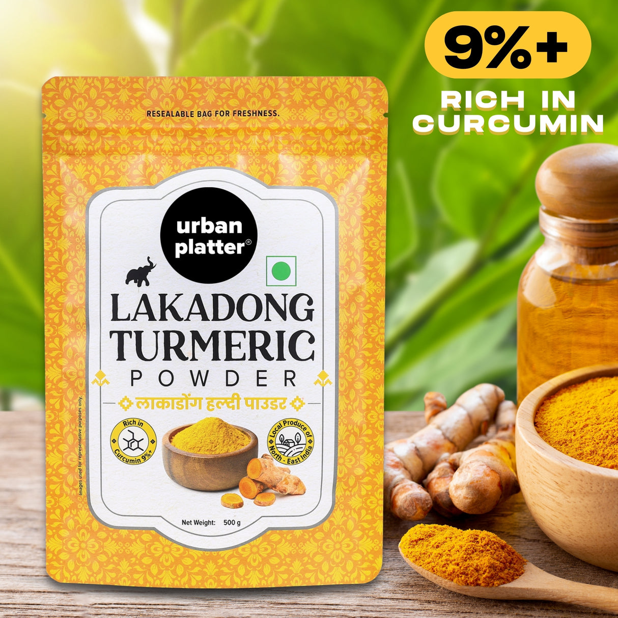Urban Platter Lakadong Turmeric, 100g (High-Curcumin | Sourced from Meghalaya)