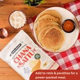 Urban Platter Chana Sattu Powder, 1kg (Traditional Roasted Gram Flour | Rich in Protein | Perfect for Sattu Drink | Gluten Free)