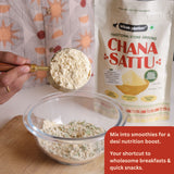Urban Platter Chana Sattu Powder, 500g  (Traditional Roasted Gram Flour | Rich in Protein | Perfect for Sattu Drink | Gluten Free)