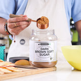 Urban Platter Mauritian Dark Brown Soft Sugar, 1kg (Moist & Caramel-like | Ideal for Cookies, Cakes & Sauces)