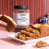 Urban Platter Mauritian Dark Brown Soft Sugar, 1kg (Moist & Caramel-like | Ideal for Cookies, Cakes & Sauces)