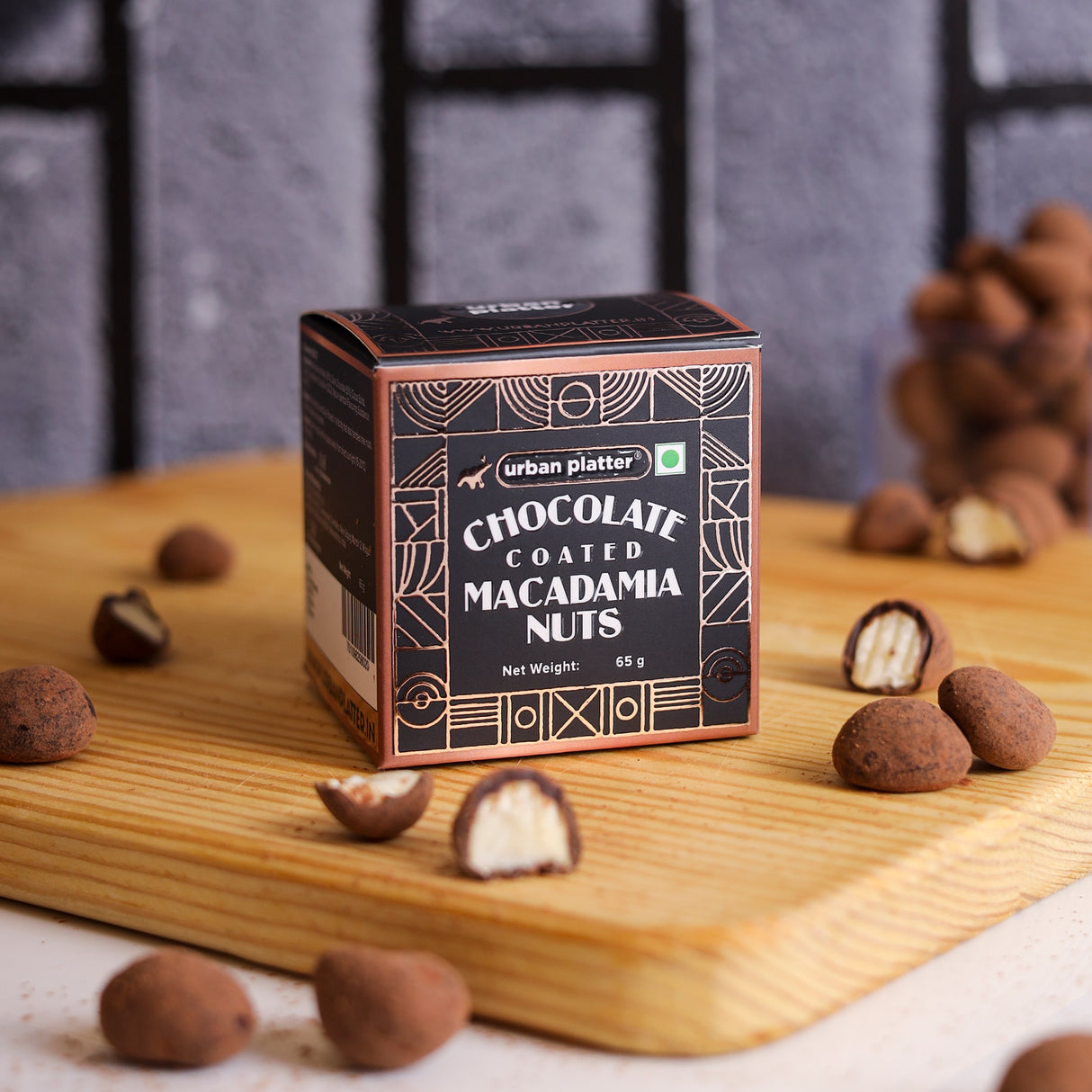 Urban Platter Chocolate Coated Macadamia, 65g (Coated with Dark Chocolate | Premium Nuts | Gifting) - product image 4