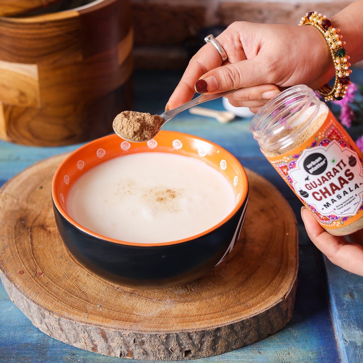 Urban Platter Gujarati Chaas Masala, 100g (Classic Chaas Blend | Digestive-Friendly | Additive & Preservative-free)