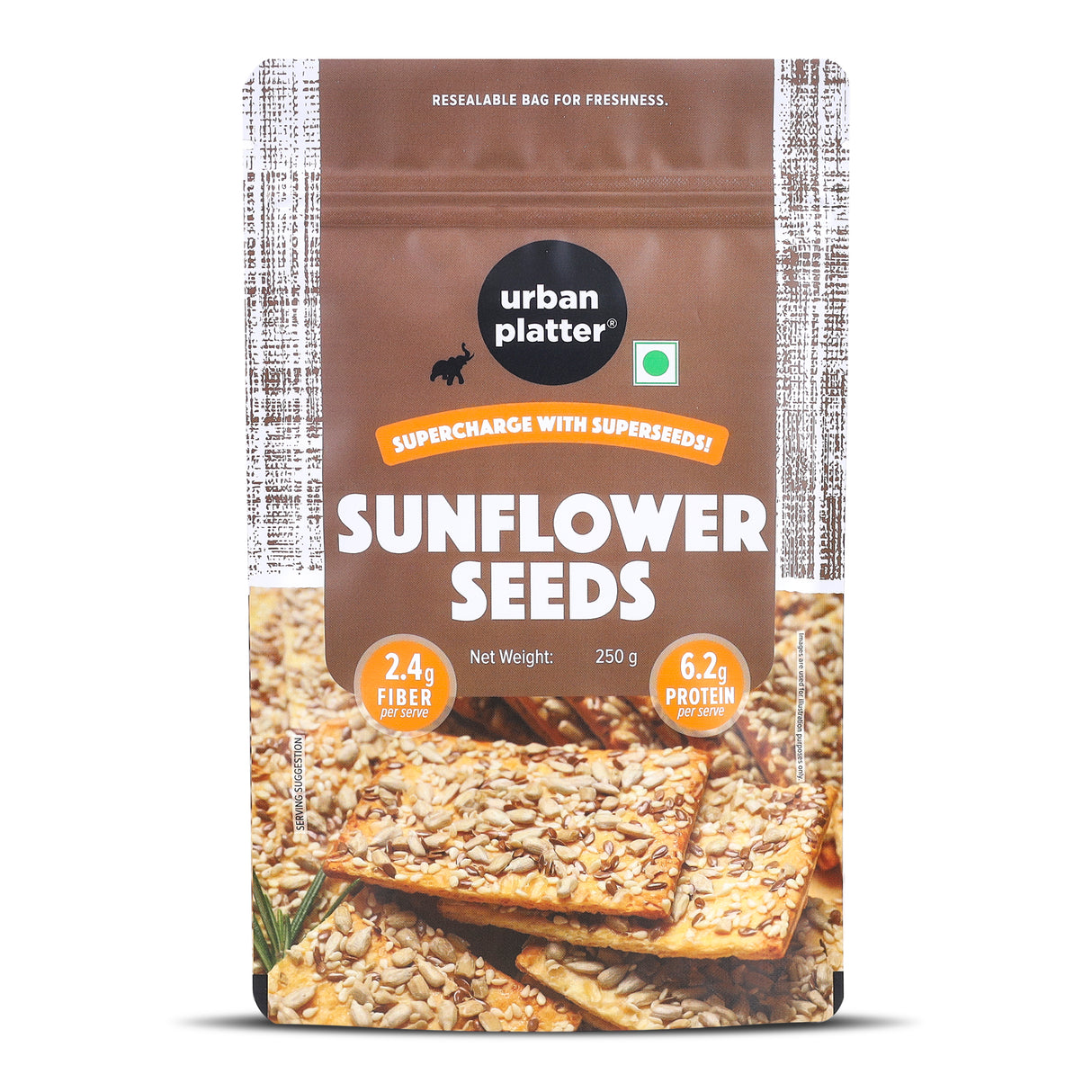 Urban Platter Sunflower Seeds, 250g (Protein & Fibre Rich, Vitamin E-Rich, Snacking, Salads & Baking)