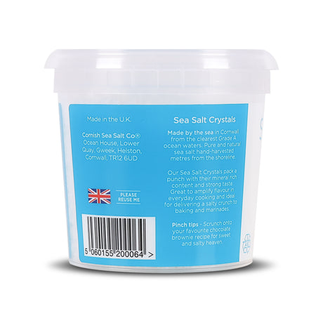 Cornish Sea Salt Crystals, 225g, Hand-Harvested Premium Pyramid Salt from Cornwall, Perfect Finishing Touch for Salads & Gourmet Cooking