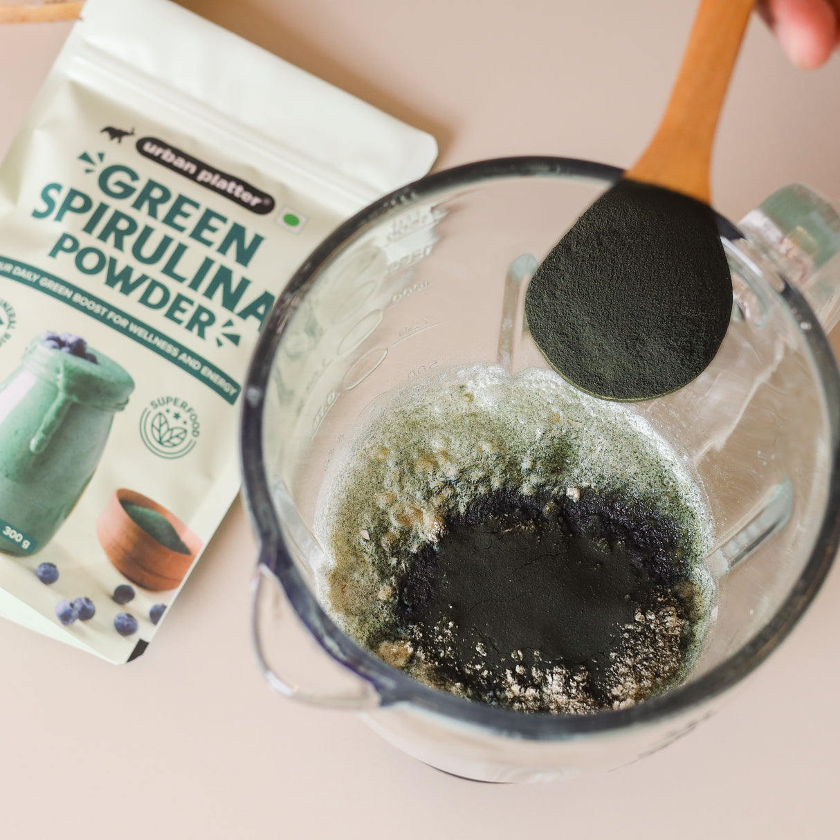 Pure Spirulina Powder, 100g (Naturally Nutrient-Dense | Supports Energy, Immunity & Detox | Rich in Protein & Iron)