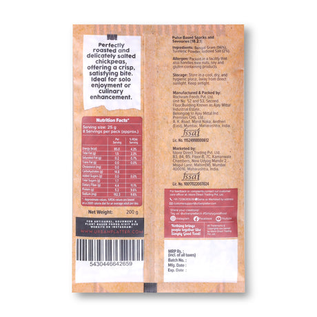 Urban Platter Roasted Salted Chana, 200g (With Skin | Vacuum Packed | Protein-packed Healthy Snacking)