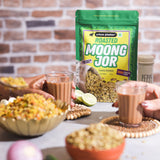 Urban Platter Roasted Moong Jor, 200g (High Protein, High Fiber Snack | Roasted, Not Fried | Nostalgic Indian Snack, Mindfully Made | Flattened Whole Mung Beans)