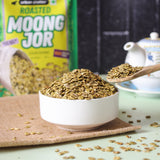 Urban Platter Roasted Moong Jor, 200g (High Protein, High Fiber, Palm Oil Free | Non Fried Nostalgic Indian Snack | Flattened Whole Mung Beans)