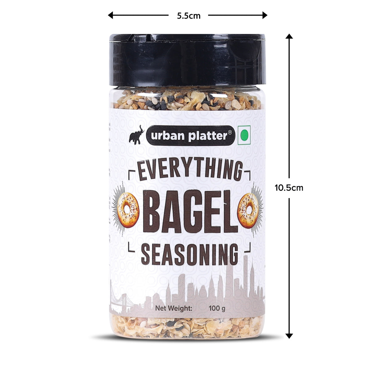 Everything Bagel Seasoning, 100g (Classic American Seasoning Blend with Onion Flakes, Garlic, Sesame Seeds and Sea Salt | Season toasts, breads and salads)