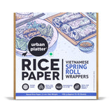 Urban Platter Round Rice Paper Sheets, 400g (Vietnamese Spring Roll Wrappers | Gluten Free | 22 cm Each | 35-40 Sheets per pack)