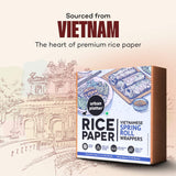 Urban Platter Round Rice Paper Sheets, 400g (Vietnamese Spring Roll Wrappers | Gluten Free | 22 cm Each | 35-40 Sheets per pack)