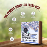 Urban Platter Round Rice Paper Sheets, 400g (Vietnamese Spring Roll Wrappers | Gluten Free | 22 cm Each | 35-40 Sheets per pack)