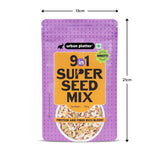 Urban Platter Unroasted 9-in-1 Super Seed Mix, 250g (High Protein & High Fiber Blend | Raw & Ready-to-Eat Superfood Snack)