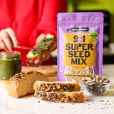 Urban Platter Unroasted 9-in-1 Super Seed Mix, 250g (High Protein & High Fiber Blend | Raw & Ready-to-Eat Superfood Snack)