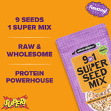 Urban Platter Unroasted 9-in-1 Super Seed Mix, 250g (High Protein & High Fiber Blend | Raw & Ready-to-Eat Superfood Snack)