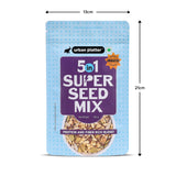 Urban Platter Unroasted 5-in-1 Super Seed Mix, 250g (High Protein & Fiber | Pumpkin, Sunflower, Watermelon, Sesame & Flax Seed Blend | Raw & Ready-to-Eat Superfood Snack)