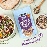 Urban Platter Unroasted 5-in-1 Super Seed Mix, 250g (High Protein & Fiber | Pumpkin, Sunflower, Watermelon, Sesame & Flax Seed Blend | Raw & Ready-to-Eat Superfood Snack)