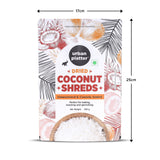 Urban Platter Dried Coconut Shreds, 250g (Long Flakes | Unsweetened | For Toppings, Baking & Snacking)