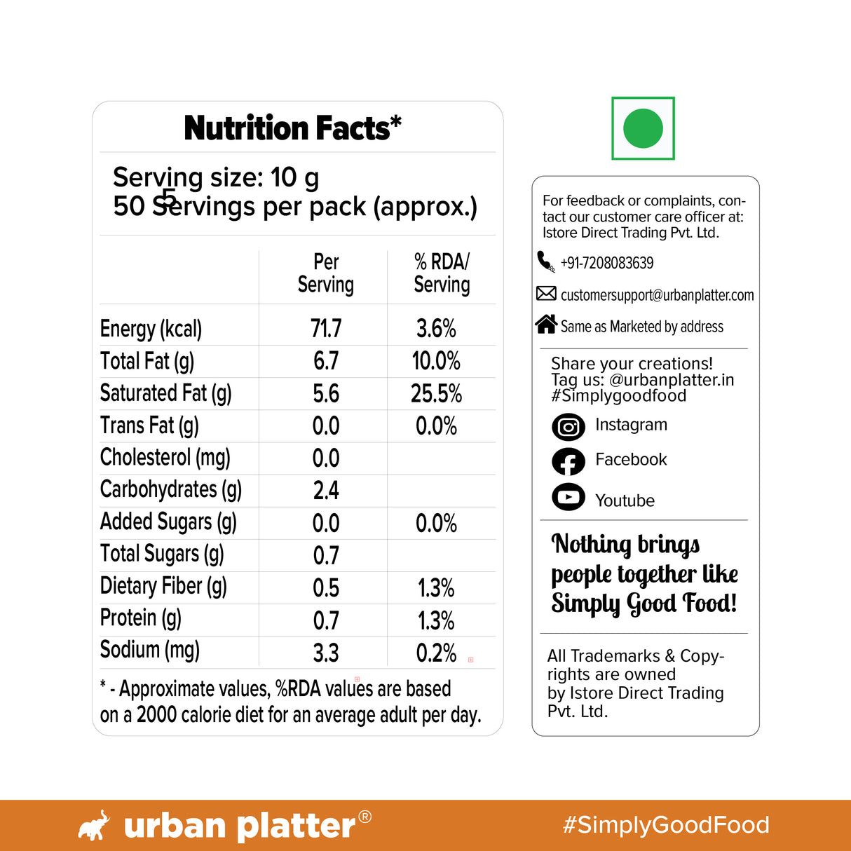 Urban Platter Dried Coconut Shreds, 500g (Long Flakes | Unsweetened | For Toppings, Baking & Snacking)