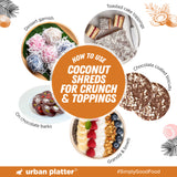 Urban Platter Dried Coconut Shreds, 500g (Long Flakes | Unsweetened | For Toppings, Baking & Snacking)