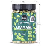 Urban Platter Roasted Salted Edamame, 150g	(46% Protein, 17% Fiber, Lightly Salted Young Green Soybeans, Highest Plant Protein Supersnack)