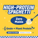 Urban Platter Protein Spaghetti, 500g (Zero Maida, Durum Wheat & Barley Flour Pasta, Plant Protein, High Fiber)