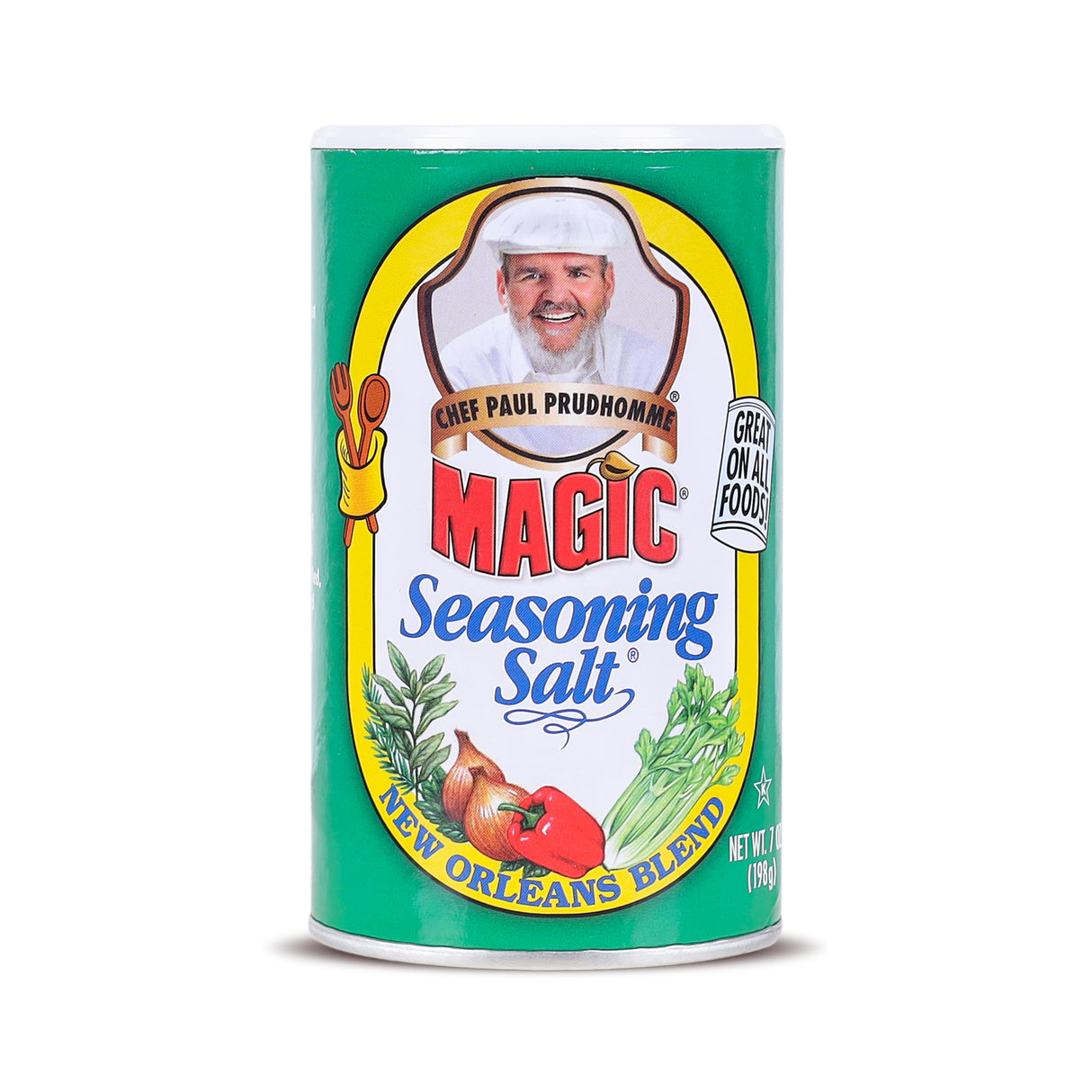 Chef Paul Prudhomme Magic Seasoning Salt, 198g (All-Purpose Savory Seasoning Blend, NO MSG, NO Preservatives, Gluten Free)