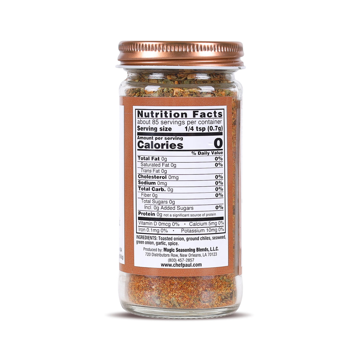 Chef Paul Prudhomme Toasted Onion & Garlic Magic Seasoning Blends, 59g (Salt-Free, Sugar-Free | Six Spice Flavor-Packed Blend)