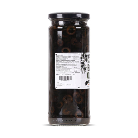 Urban Platter Sliced Black Spanish Olives, 430g (Bold, Savoury Mediterranean Flavour | Perfect for Pizzas, Pastas, Nachos & Salads)