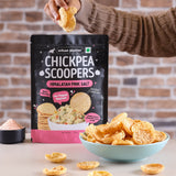Urban Platter Chickpea Scoopers - Himalayan Pink Salt, 50g (Popped Chips | Lightly Salted | Air Popped, Not Fried) - product image 4