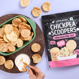 Urban Platter Chickpea Scoopers - Himalayan Pink Salt, 50g (Popped Chips | Lightly Salted | Air Popped, Not Fried) - product image 9