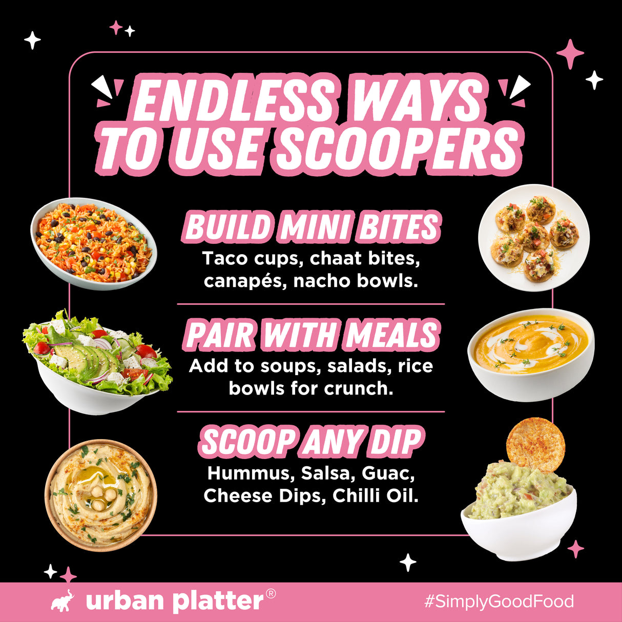 Urban Platter Chickpea Scoopers - Himalayan Pink Salt, 50g (Popped Chips | Lightly Salted | Air Popped, Not Fried) - product image 8