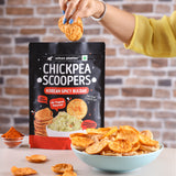 Urban Platter Chickpea Scoopers - Korean Buldak, 50g (Popped Chickpea Chips | Korean-Style Spicy Heat | Air Popped)