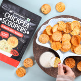 Urban Platter Chickpea Scoopers - Korean Buldak, 50g (Popped Chickpea Chips | Korean-Style Spicy Heat | Air Popped)