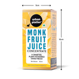 Urban Platter Monk Fruit Juice Concentrate 60ml ( 100% Fruit Based, Clean Label, No-Erythritol, Everyday Use Sweetener)
