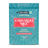 Urban Platter Carnaroli Rice, 1Kg (Product of Italy, Italian Carnaroli Rice for Risottos, Arancini, and Rustic preparations, Vacuum Packed for Freshness and Quality) - front pack