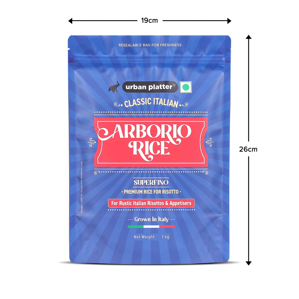 Urban Platter Italian Arborio Rice, 1kg (Imported from Italy, Ideal for Risotto, Vacuum Packed) - product image 6