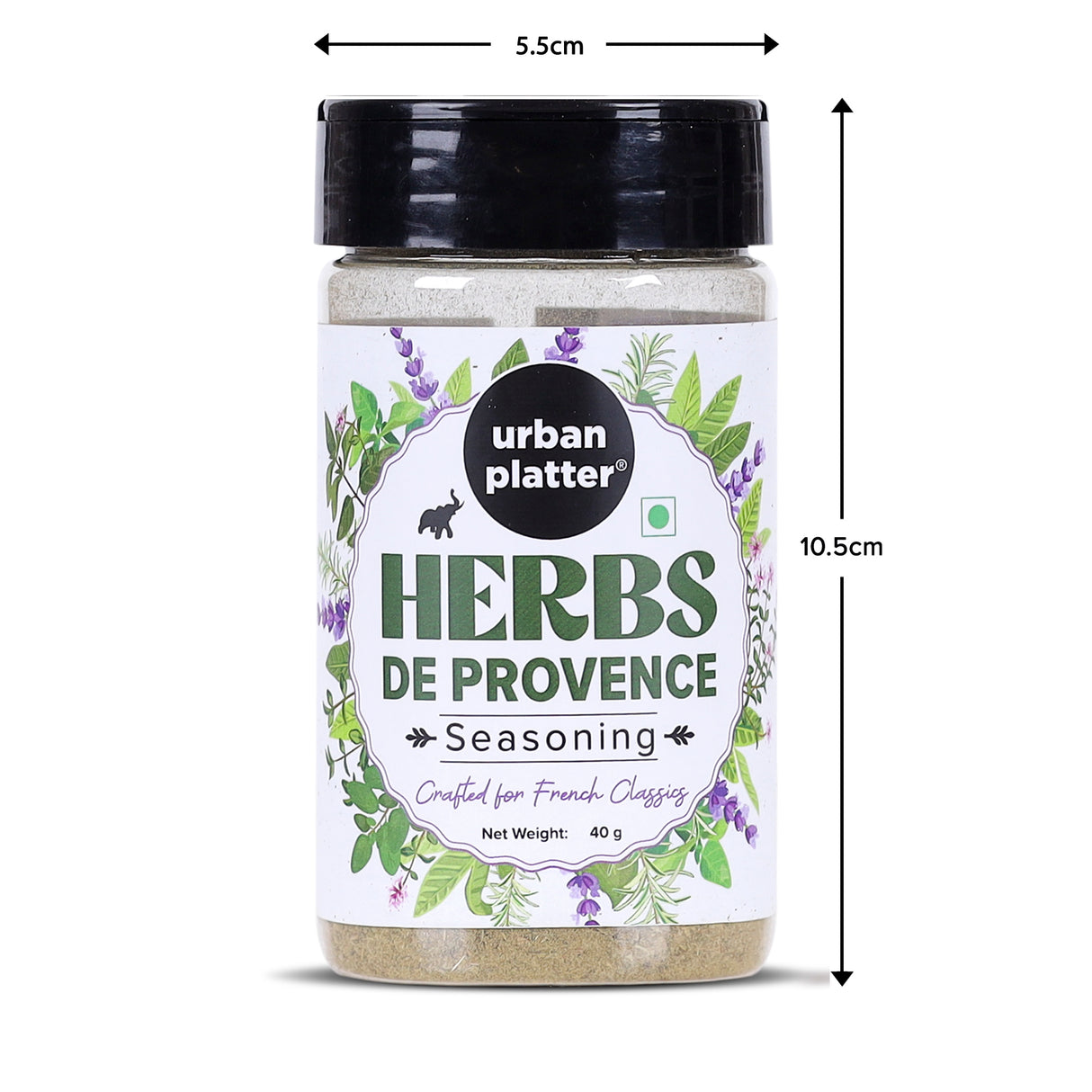 Urban Platter Herbs de Provence Seasoning, 40g (French-inspired, Jain-Friendly, Mesmerising blend of signature herbs)